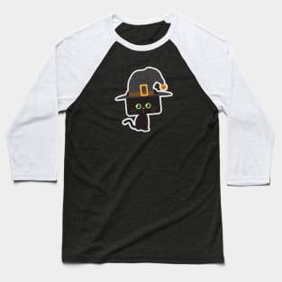 Bewitching Black Cat Baseball T-Shirt